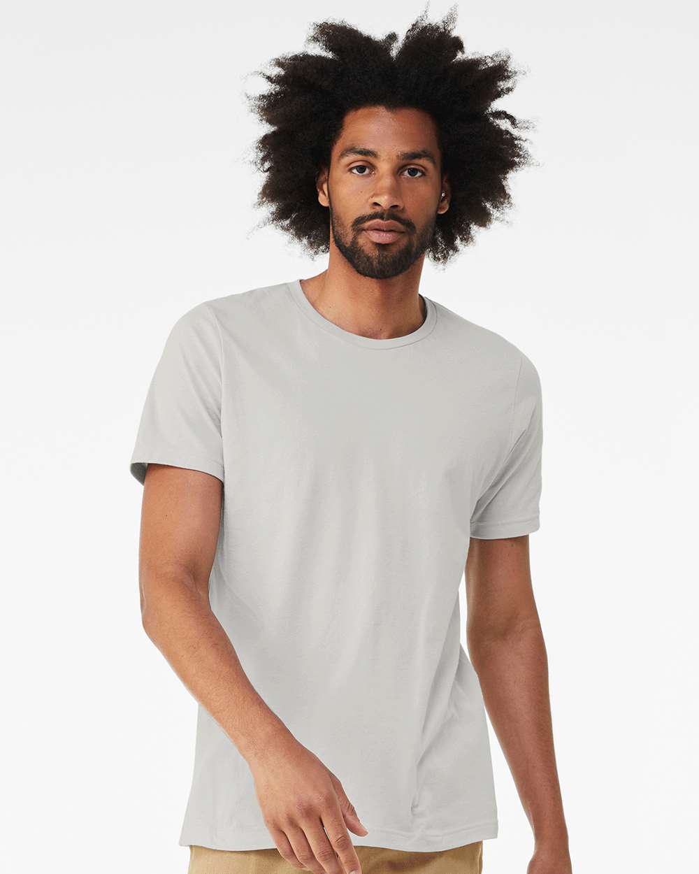 Triblend Tee - OnModelFront - B84706372 - Solid Silver Triblend