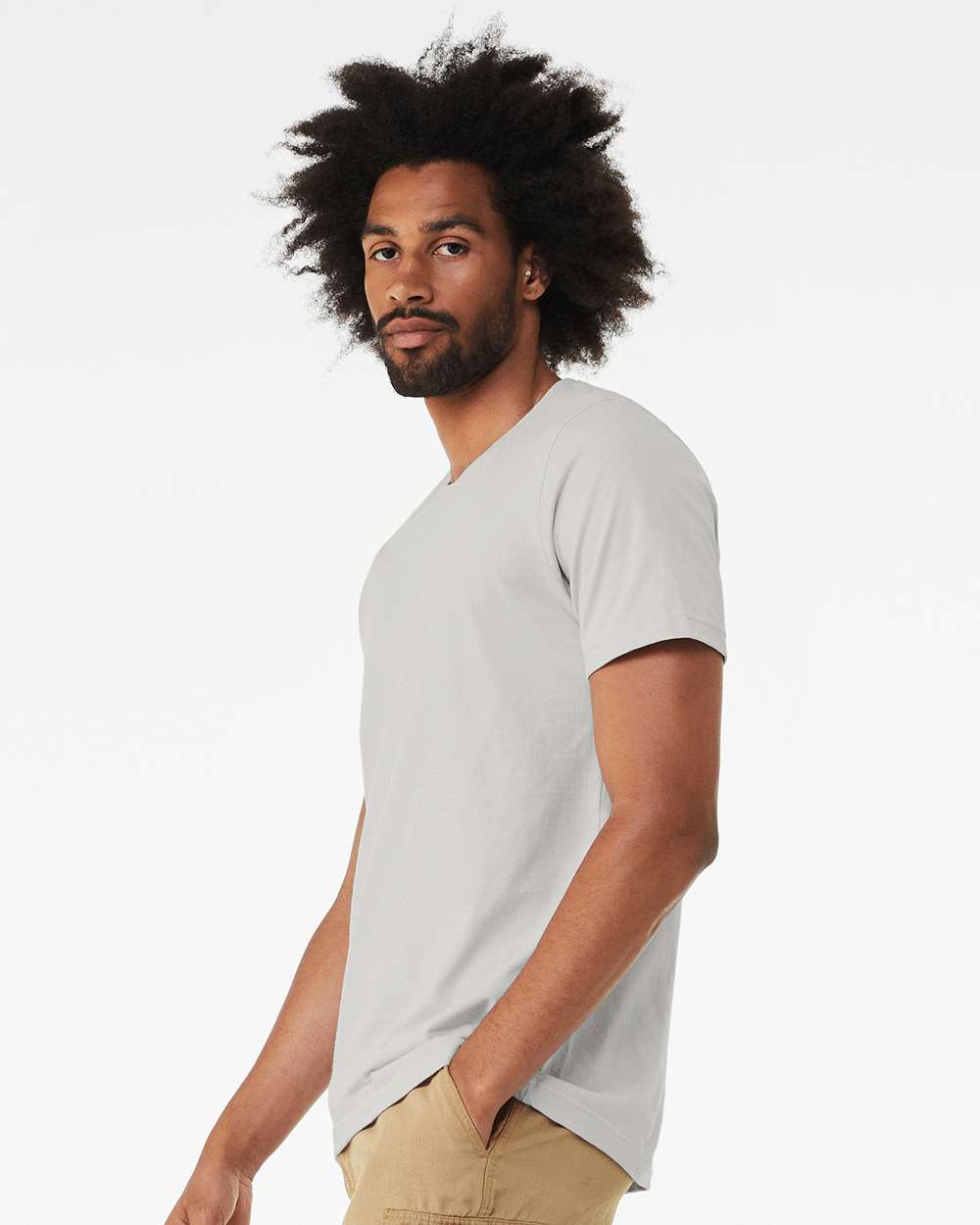 Triblend Tee - OnModelSide - B84706372 - Solid Silver Triblend