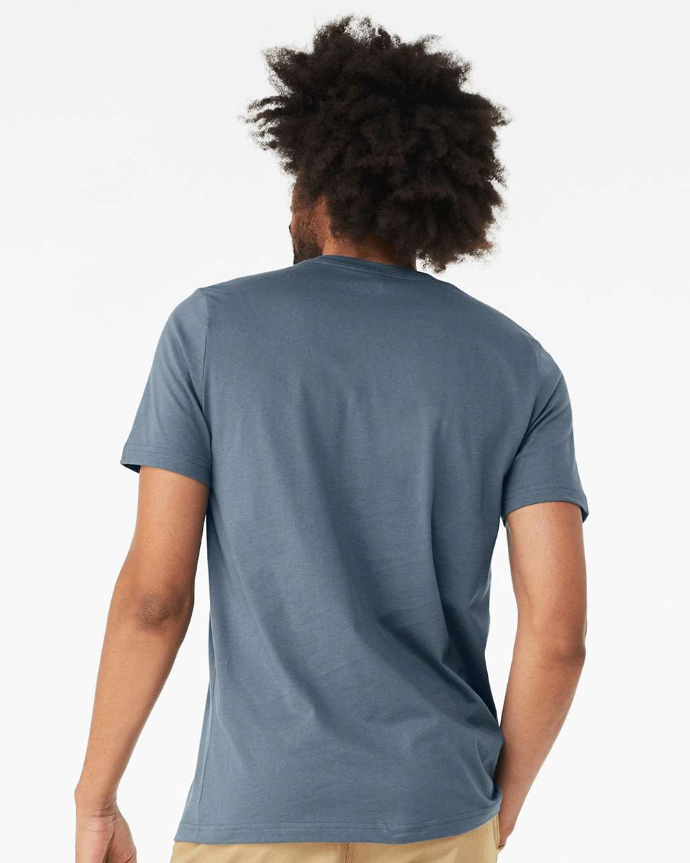Triblend Tee - OnModelBack - B84706382 - Solid Slate Triblend