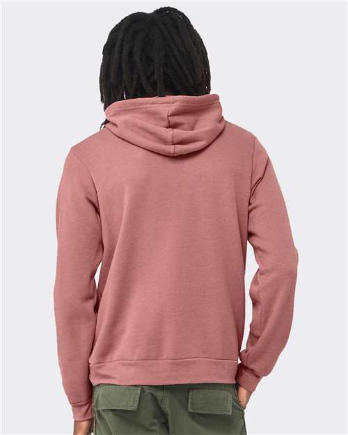 Sponge Fleece Hoodie - OnModelBack - B86306162 - Heather Mauve