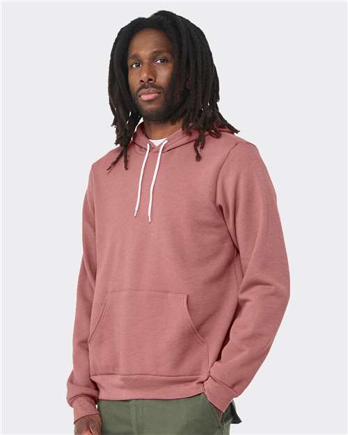 Sponge Fleece Hoodie - OnModelSide - B86306162 - Heather Mauve