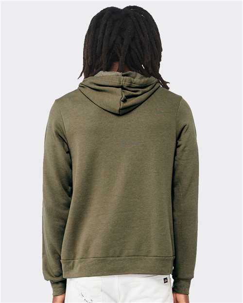 Sponge Fleece Hoodie - OnModelBack - B86306192 - Heather Olive