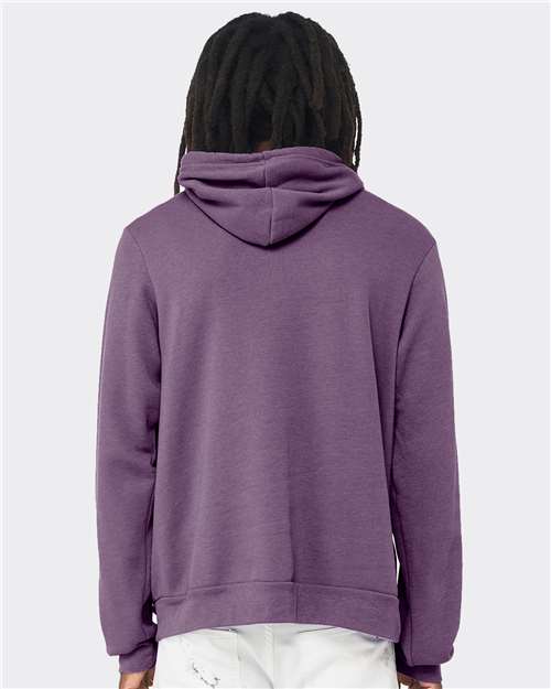 Sponge Fleece Hoodie - OnModelBack - B86306212 - Heather Team Purple