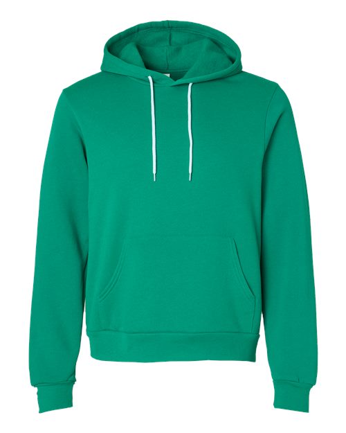 Sponge Fleece Hoodie - Front - B86306222 - Kelly