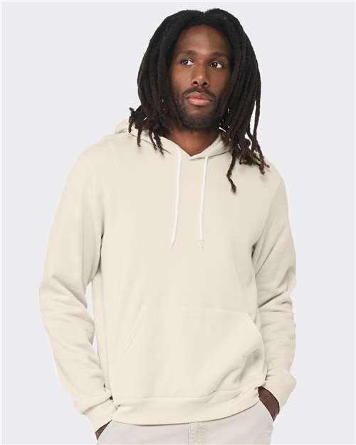 Sponge Fleece Hoodie - OnModelFront - B86306232 - Natural