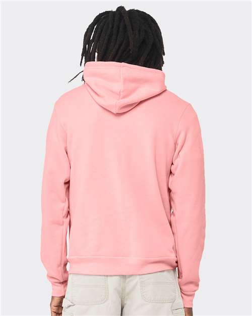 Sponge Fleece Hoodie - OnModelBack - B86306252 - Pink