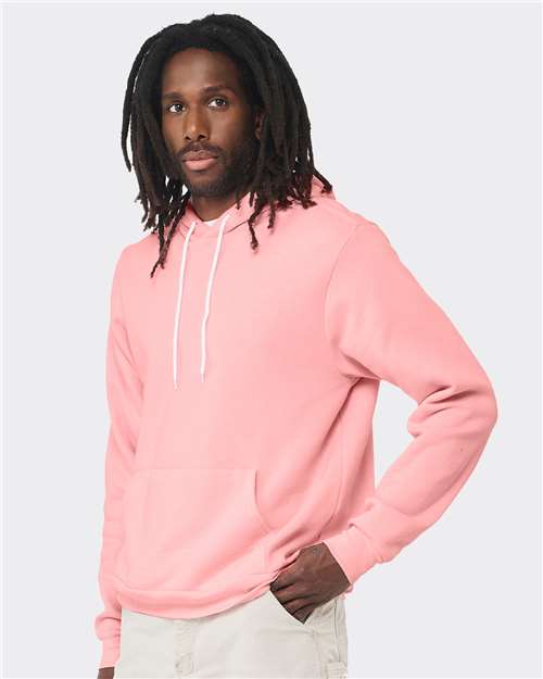 Sponge Fleece Hoodie - OnModelSide - B86306252 - Pink