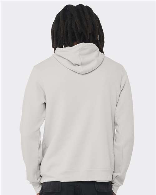 Sponge Fleece Hoodie - OnModelBack - B86306262 - Silver
