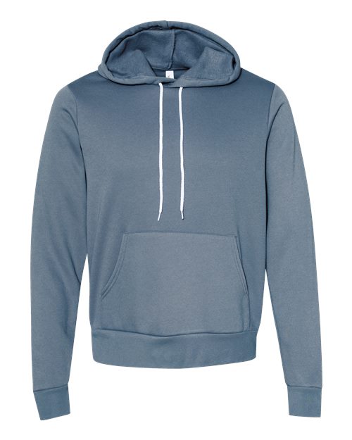 Sponge Fleece Hoodie - Front - B86306272 - Steel Blue