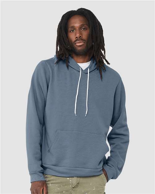 Sponge Fleece Hoodie - OnModelFront - B86306272 - Steel Blue