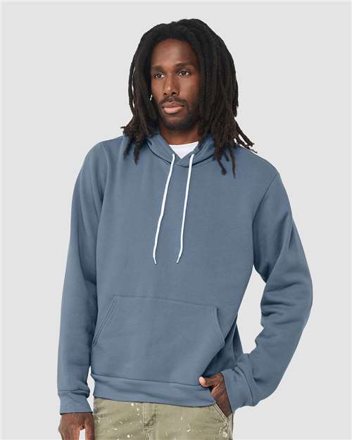 Sponge Fleece Hoodie - OnModelSide - B86306272 - Steel Blue