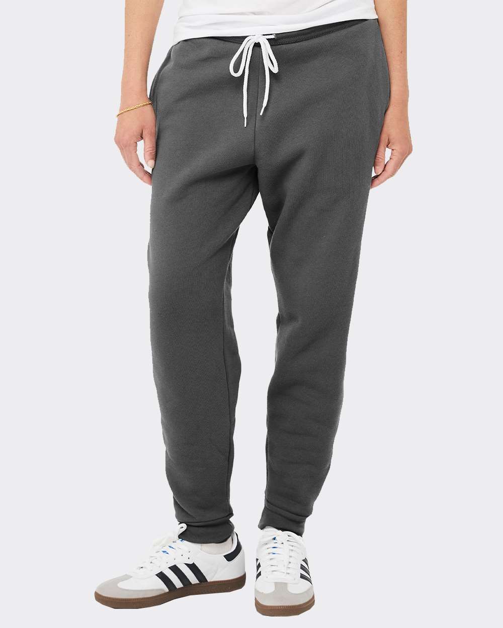 Unisex Sponge Fleece Jogger Sweatpants - OnModelFront - B36806592 - Asphalt