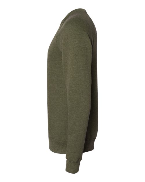 Sponge Fleece Raglan Crewneck Sweatshirt - DirectSide - B85106032 - Heather Olive