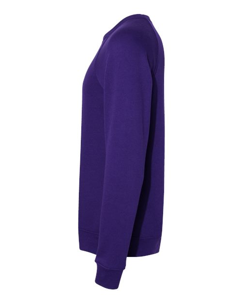 Sponge Fleece Raglan Crewneck Sweatshirt - DirectSide - B85106162 - Team Purple