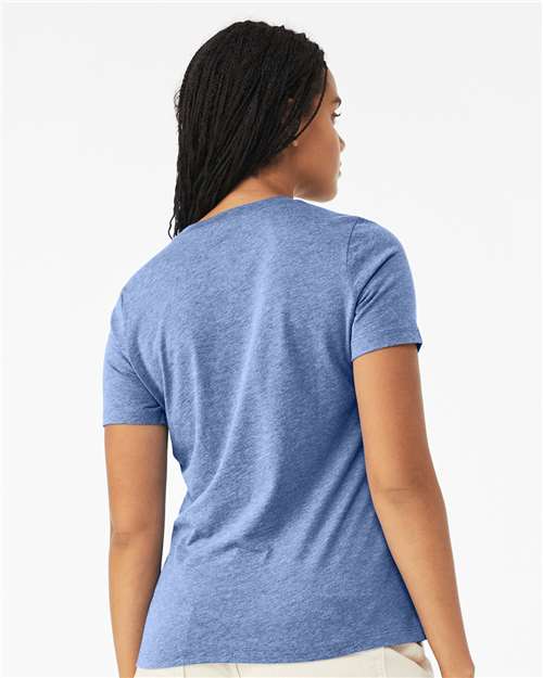 Women’s Relaxed Fit Triblend Tee - OnModelBack - B30506293 - Blue Triblend