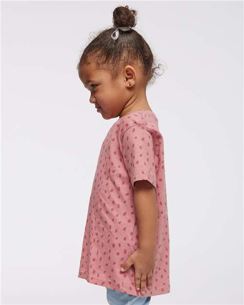 Toddler Fine Jersey Tee - OnModelSide - B31838393 - Mauvelous Spot