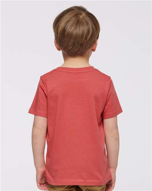 Toddler Fine Jersey Tee - OnModelBack - B31838443 - Passionfruit