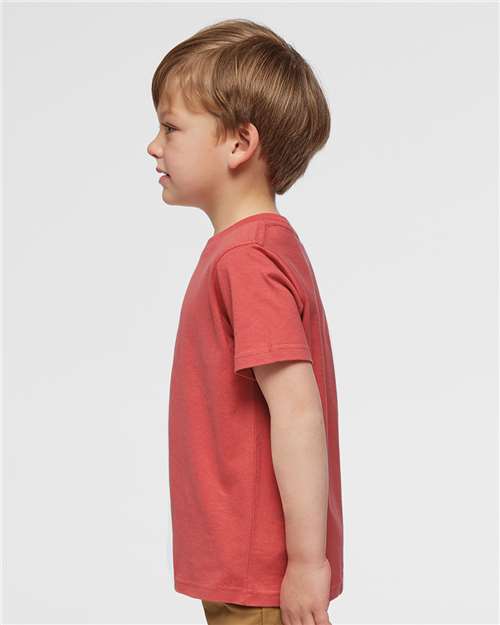 Toddler Fine Jersey Tee - OnModelSide - B31838443 - Passionfruit