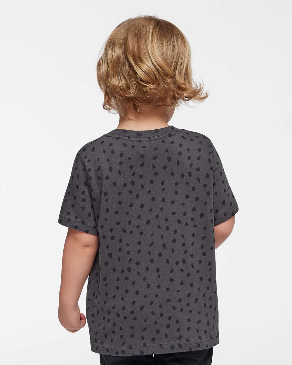 Toddler Fine Jersey Tee - OnModelBack - B31838463 - Slate Spot