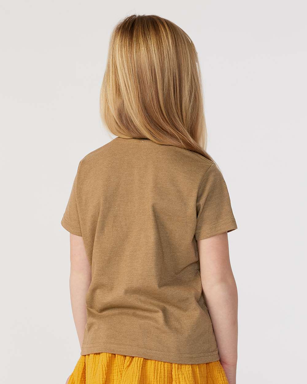 Toddler Fine Jersey Tee - OnModelBack - B31838493 - Vintage Coyote Brown