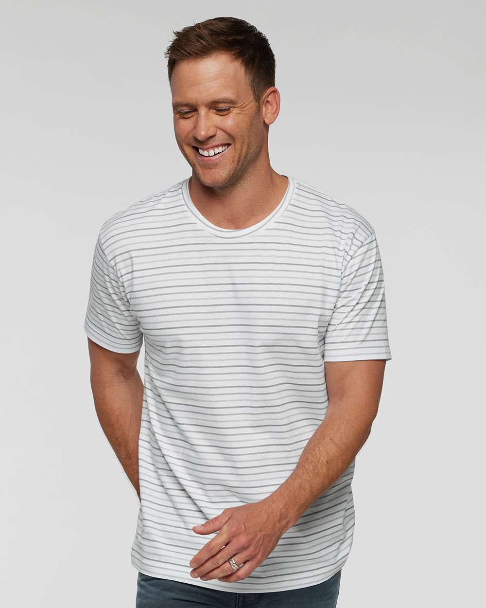 Fine Jersey Tee - OnModelFront - B00638443 - Shadow Stripe