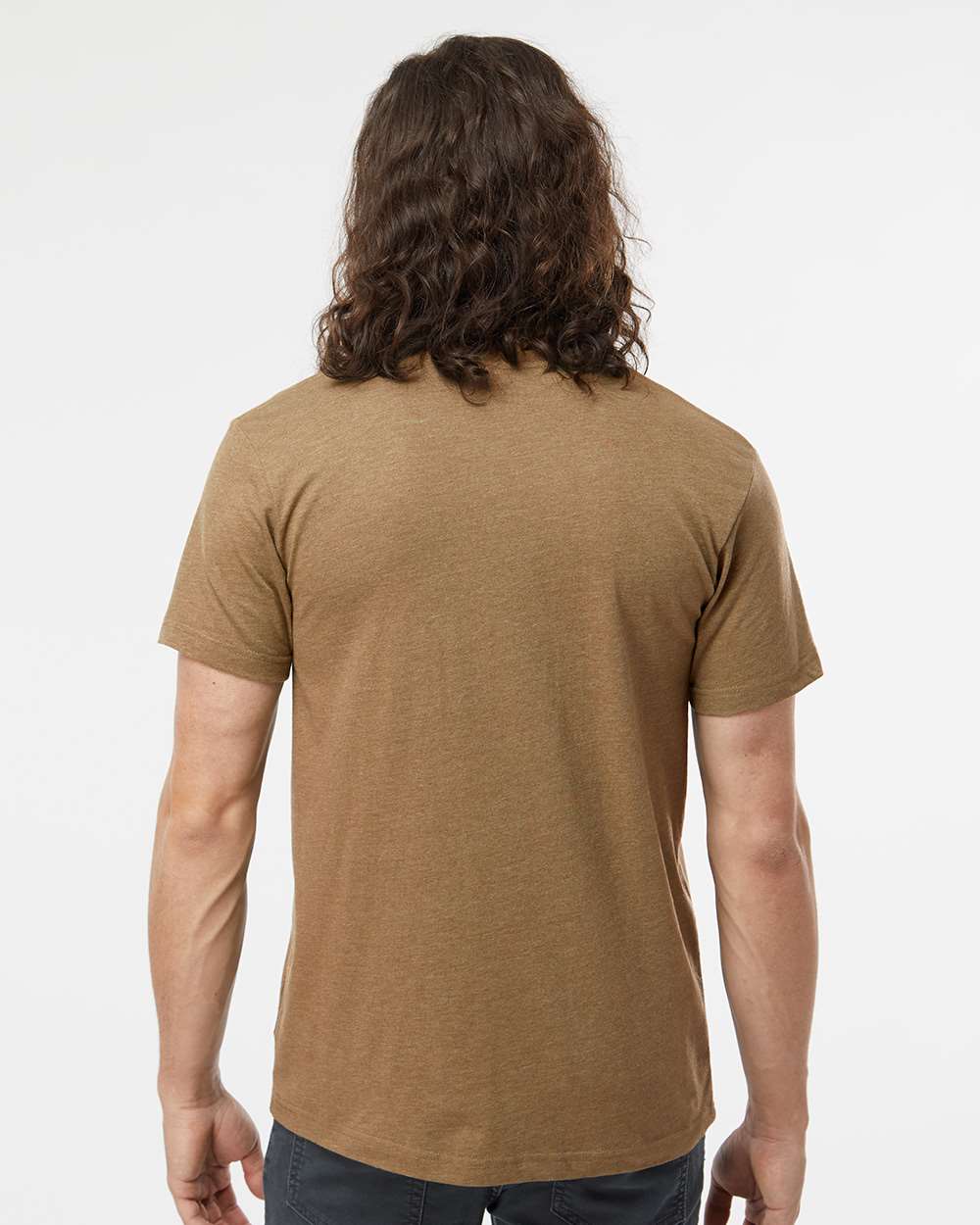 Fine Jersey Tee - OnModelBack - B00638483 - Vintage Coyote Brown