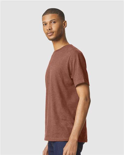Softstyle® CVC T-Shirt - OnModelSide - B00260423 - Cocoa Mist