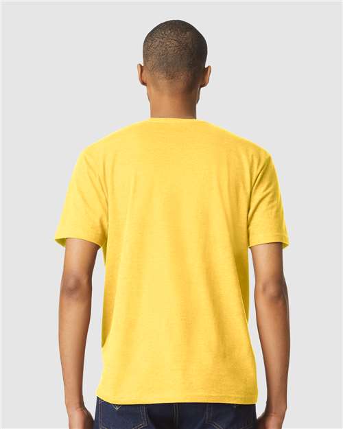 Softstyle® CVC T-Shirt - OnModelBack - B00260433 - Daisy Mist