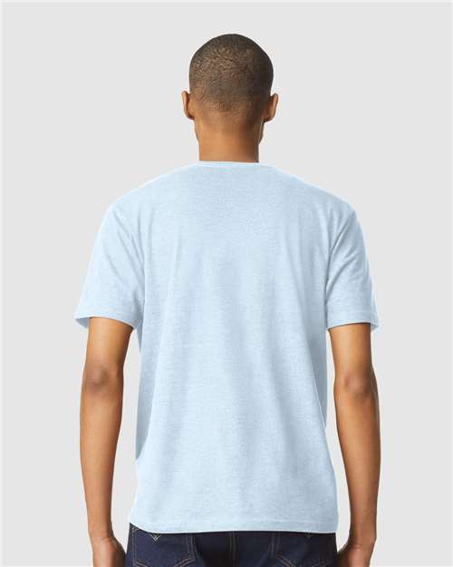 Softstyle® CVC T-Shirt - OnModelBack - B00260443 - Light Blue Mist