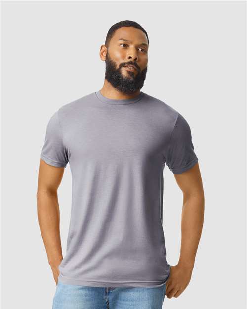 Softstyle® CVC T-Shirt - OnModelFront - B00260453 - Sport Grey