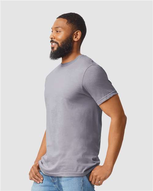 Softstyle® CVC T-Shirt - OnModelSide - B00260453 - Sport Grey