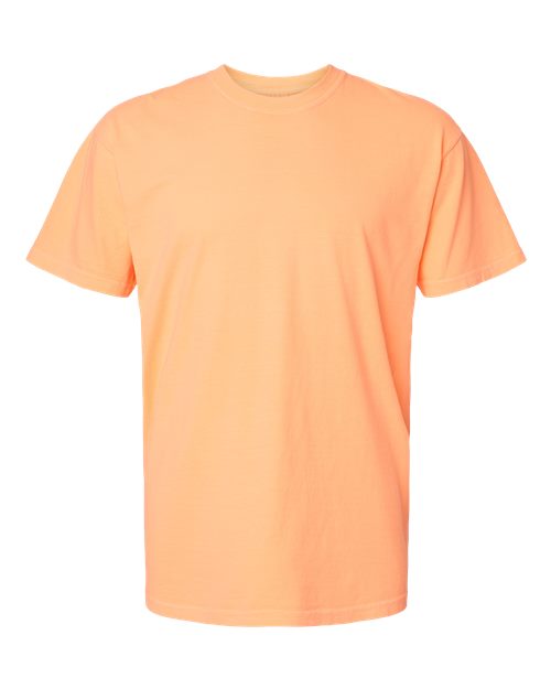 Garment-Dyed Heavyweight T-Shirt - Front - B00708903 - Neon Cantaloupe