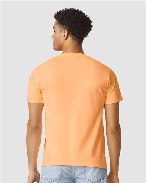 Garment-Dyed Heavyweight T-Shirt - OnModelBack - B00708903 - Neon Cantaloupe