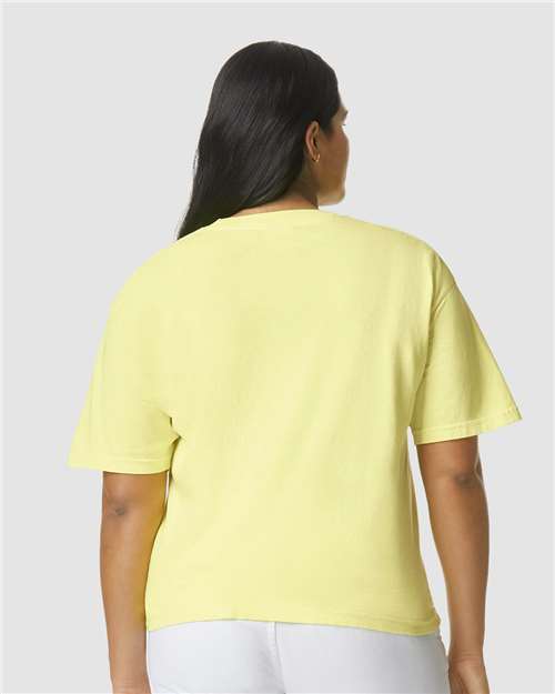 Garment-Dyed Heavyweight T-Shirt - OnModelBack - B00708913 - Neon Lemon