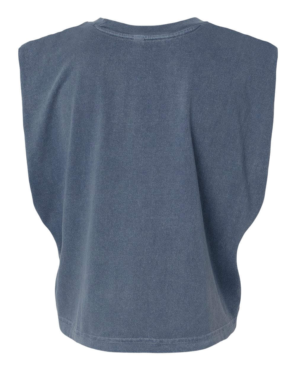 Garment-Dyed Women's Heavyweight Muscle Tee - Back - B03327253 - Faded Navy