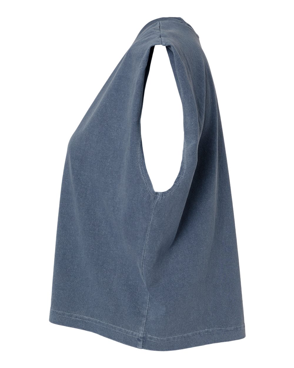 Garment-Dyed Women's Heavyweight Muscle Tee - DirectSide - B03327253 - Faded Navy