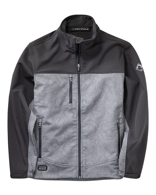 Men's Motion Soft Shell Jacket - Front - B82067353 - Topo/ Charcoal