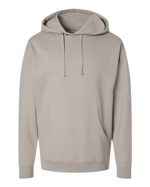 Midweight Hooded Sweatshirt - Front - B23676413 - Cement