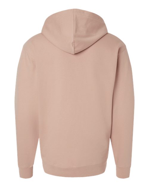 Midweight Hooded Sweatshirt - Back - B23676442 - Dusty Pink