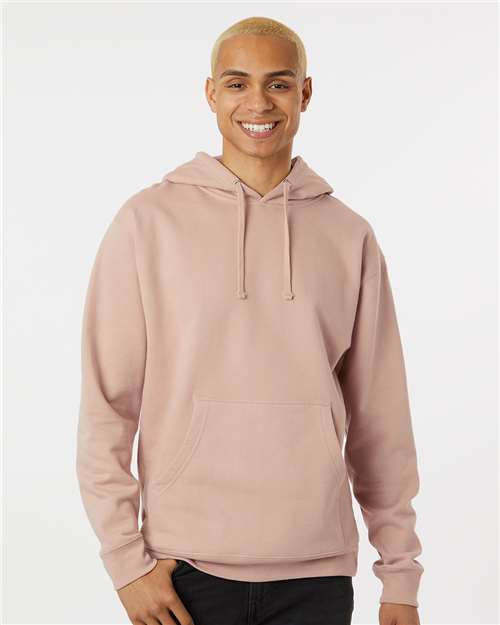 Midweight Hooded Sweatshirt - OnModelFront - B23676443 - Dusty Pink