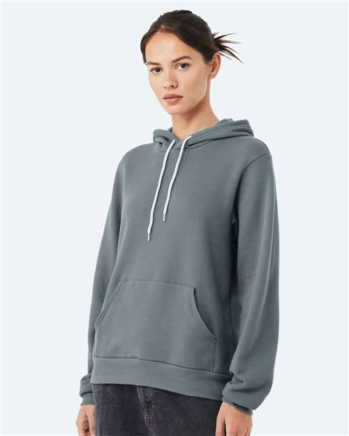 Sponge Fleece Hoodie - OnModelSide - B86306802 - Blue Storm