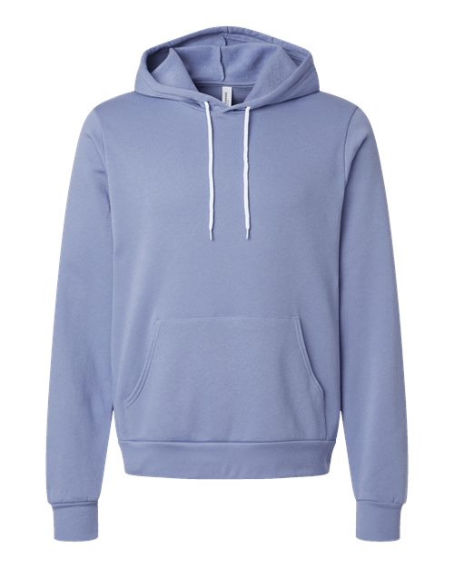Sponge Fleece Hoodie - Front - B86306812 - Lavender Blue