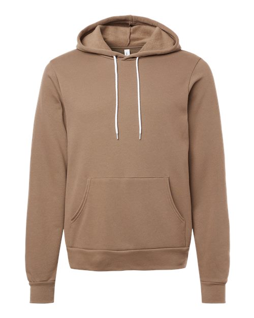Sponge Fleece Hoodie - Front - B86306822 - Vintage Brown
