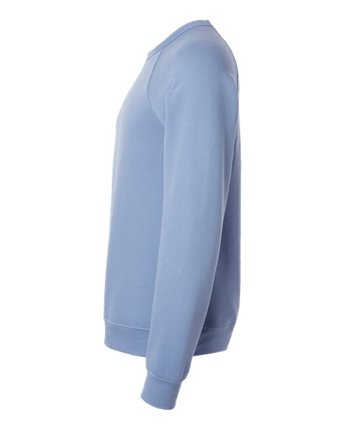 Sponge Fleece Raglan Crewneck Sweatshirt - DirectSide - B85106192 - Lavender Blue