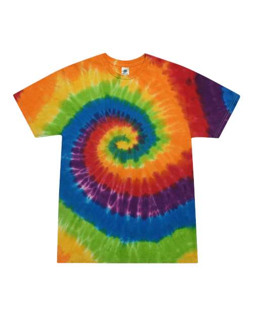 Multi-Color Tie-Dyed T-Shirt - Front - B10002403 - Prism