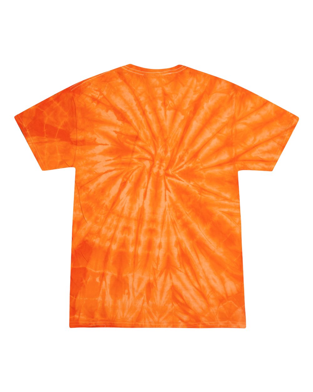 Multi-Color Tie-Dyed T-Shirt - Back - B10002623 - Spider Orange