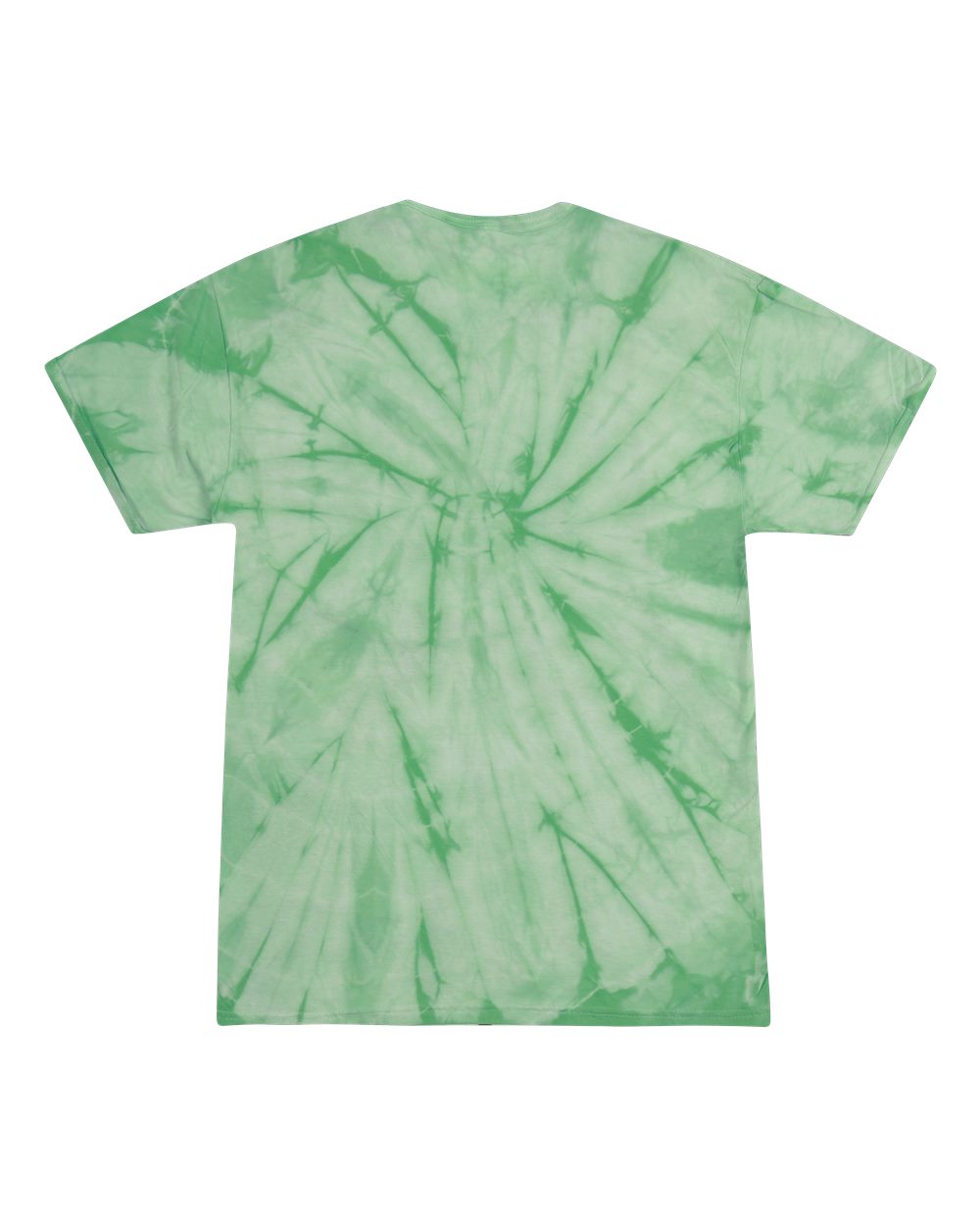 Multi-Color Tie-Dyed T-Shirt - Back - B10002743 - Spider Mint