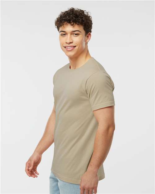 Fine Jersey T-Shirt - OnModelSide - B10259892 - Sand