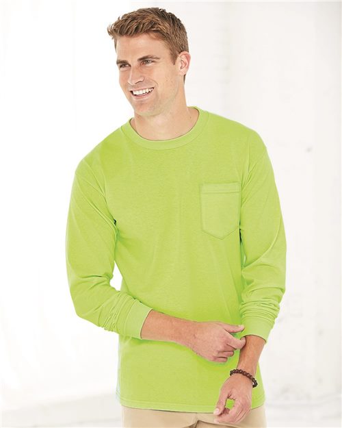 Union-Made Long Sleeve Pocket T-Shirt - styleImage