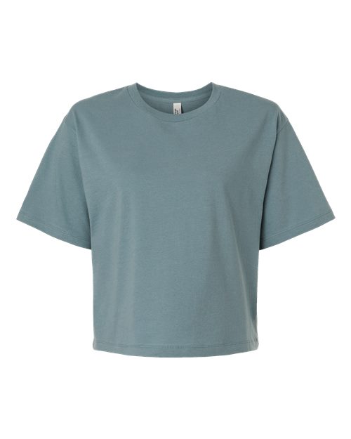 Women's Fine Jersey Boxy Tee - Front - B02427753 - Arctic